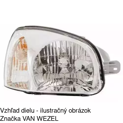 Hlavný reflektor 4050101E /POLCAR/ - obr. 2