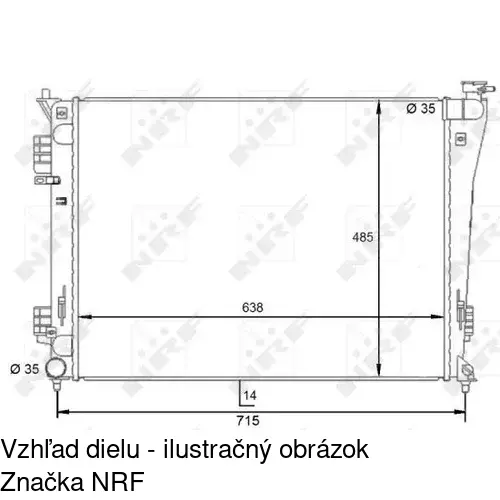 Chladiče vody POLCAR 40D108-1