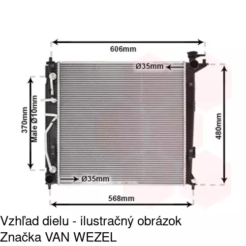 Chladiče vody 4104087K /POLCAR/ - obr. 1