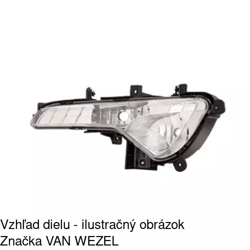 Hmlové svetlo - predné 4104290E /POLCAR/ - obr. 2