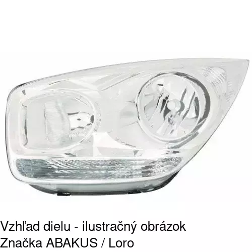 Hlavný reflektor 410810-U /POLCAR/ - obr. 1