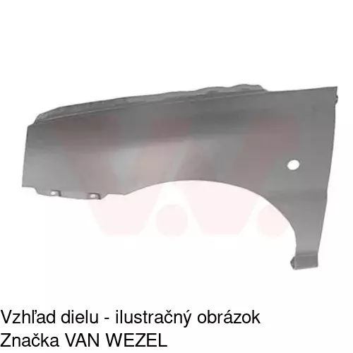 Predný blatník POLCAR 411601