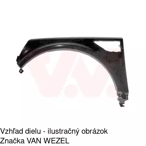 Predný blatník POLCAR 431201