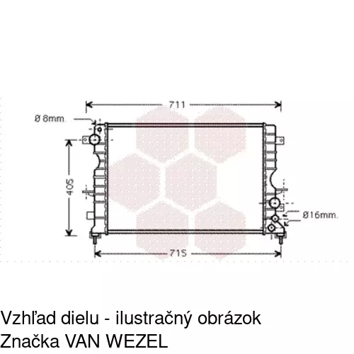 Chladiče vody 432208-1 /POLCAR/ - obr. 2