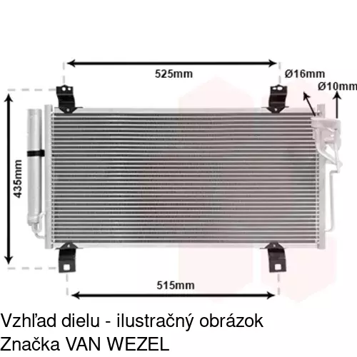 Chladiče klimatizácie 4560K8C2 /POLCAR/ - obr. 2