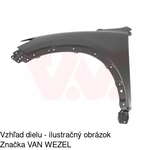 Predný blatník 45X101 /POLCAR/
