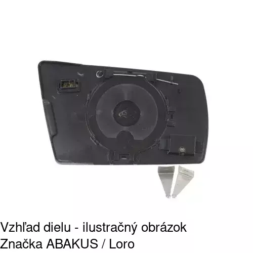 Sklo vonkajšieho zrkadla s držiakom 5002546E /POLCAR/ - obr. 2