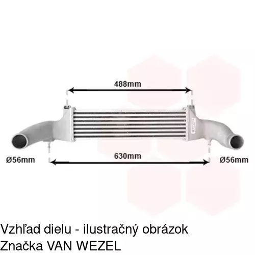 Chladiče vzduchu (Intercoolery) 5002J8-1 /POLCAR/ - obr. 1
