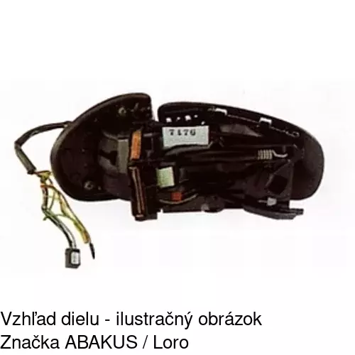 Vonkajšie zrkadlo 5003517M /POLCAR/ - obr. 2