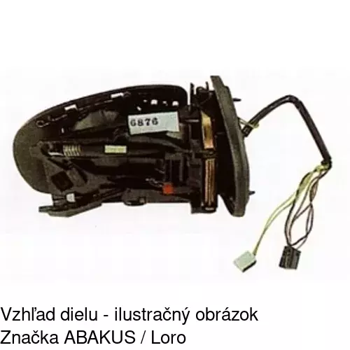 Vonkajšie zrkadlo 5003525M /POLCAR/ - obr. 1