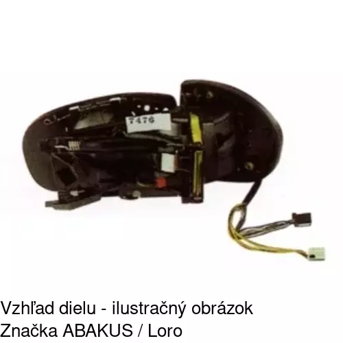 Vonkajšie zrkadlo 5003527M /POLCAR/ - obr. 1