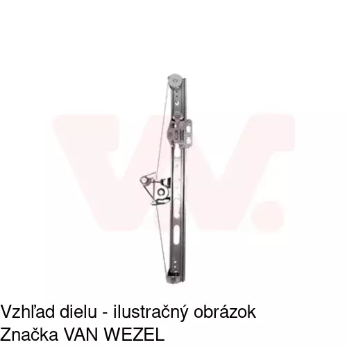 Mechanizmus sťahovania okna elektrický bez motora 5005PSG1 /POLCAR/ - obr. 1