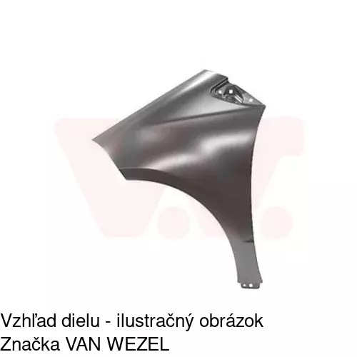 Predný blatník POLCAR 500601-J
