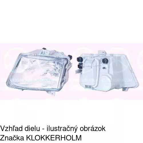 Hlavný reflektor 5012104E /POLCAR/ - obr. 1