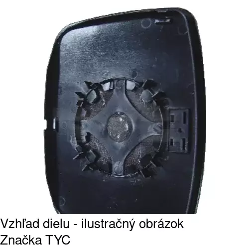 Sklo vonkajšieho zrkadla s držiakom 5012541E /POLCAR/ - obr. 5