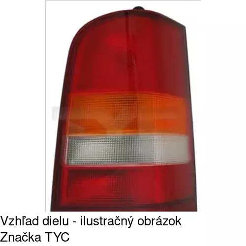 Zadné svetlo POLCAR 501287-S