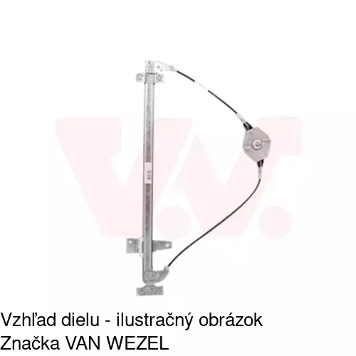 Elektrický mechanizmus okna dverí 5012PSE2 /POLCAR/ - obr. 2