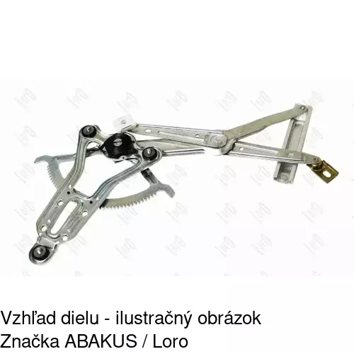 Elektrický mechanizmus okna dverí 5014PSE2 /POLCAR/ - obr. 2