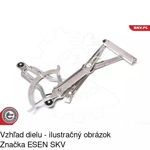 Elektrický mechanizmus okna dverí 5014PSE2 /POLCAR/ - obr. 3