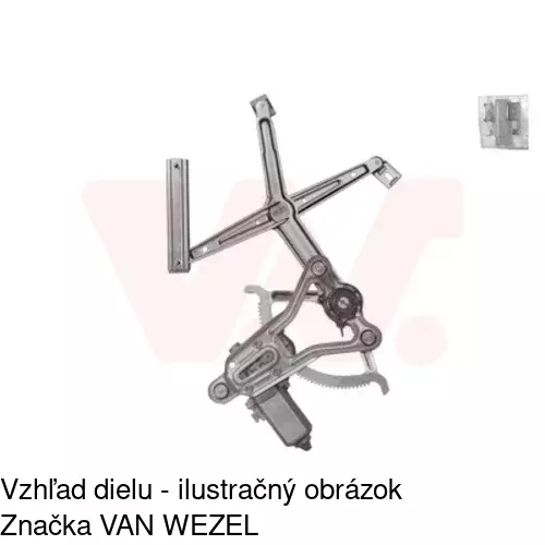 Elektrický mechanizmus okna dverí 5014PSE2 /POLCAR/ - obr. 4