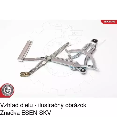 Mechanizmus sťahovania okna elektrický bez motora 5014PSG1 /POLCAR/ - obr. 2