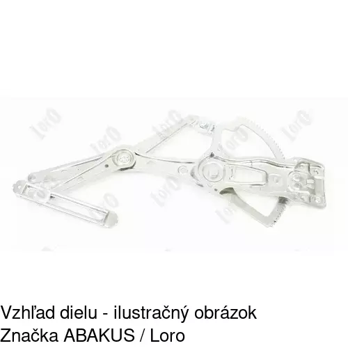 Elektrický mechanizmus okna dverí 5015PSE2 /POLCAR/ - obr. 2