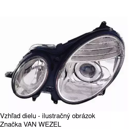 Hlavný reflektor 501709-E /POLCAR/ - obr. 3