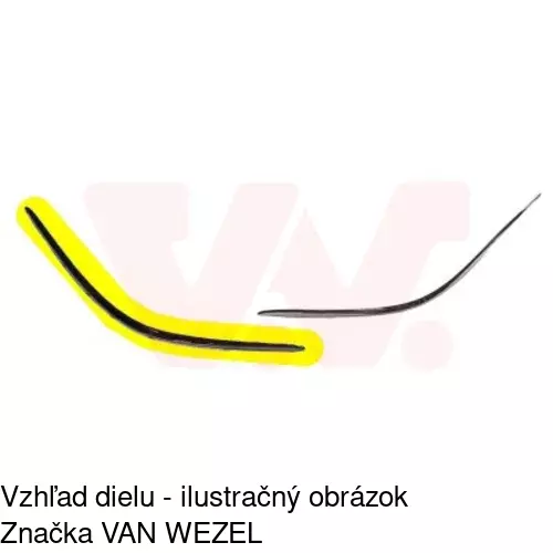 Lišta nárazníka 502507-6 /POLCAR/