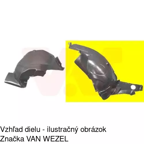 Podblatník (plast) 5035FL2T /POLCAR/