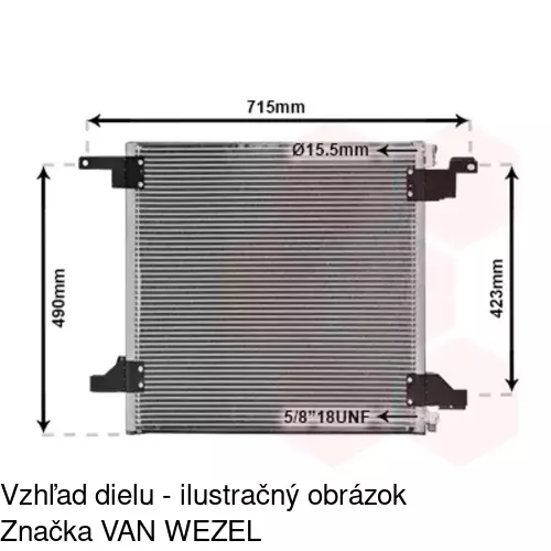 Chladiče klimatizácie 5044K8C1 /POLCAR/ - obr. 4