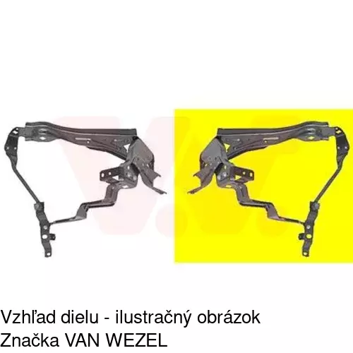 Držiak predného pásu 507004-5 /POLCAR/ - obr. 1