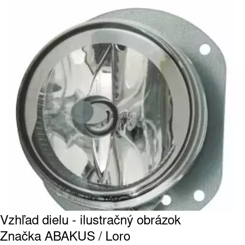 Hmlové svetlo - predné POLCAR 507029-H