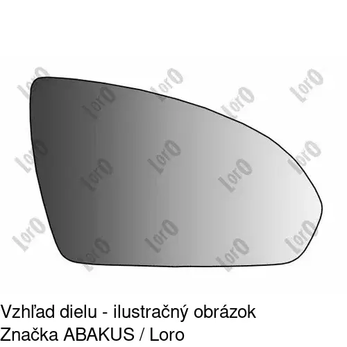 Sklo vonkajšieho zrkadla s držiakom 5098552E /POLCAR/ - obr. 4