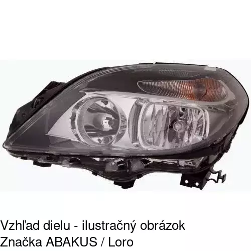 Hlavný reflektor 50L110-U /POLCAR/ - obr. 1