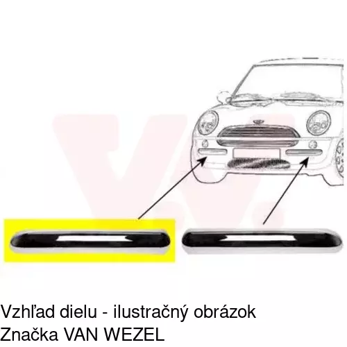 Lišta nárazníka 51010714 /POLCAR/ - obr. 1