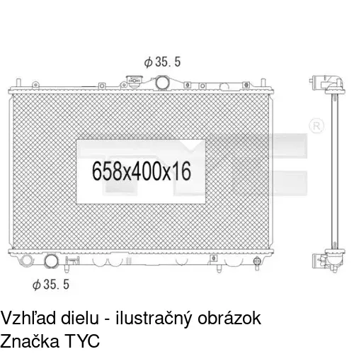 Chladiče vody 5210081K /POLCAR/
