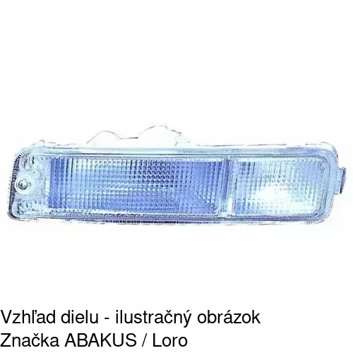 Predná smerovka s obrysom 527719-E /POLCAR/ - obr. 1