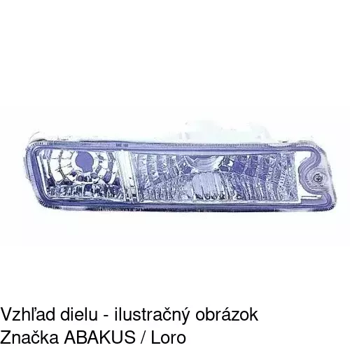 Predná smerovka s obrysom POLCAR 527720-E