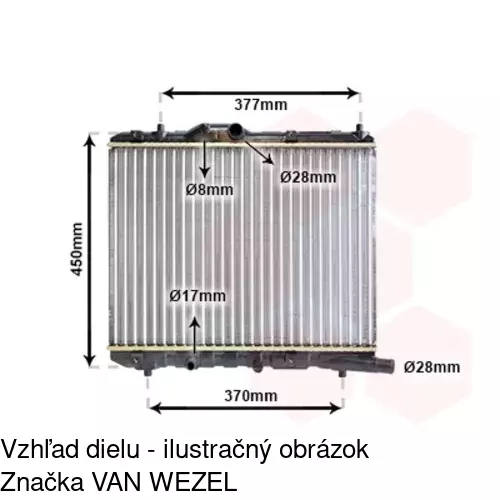 Chladiče vody 5506081K /POLCAR/ - obr. 1
