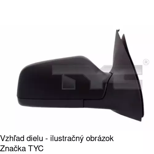 Vonkajšie zrkadlo 5508511E /POLCAR/ - obr. 1