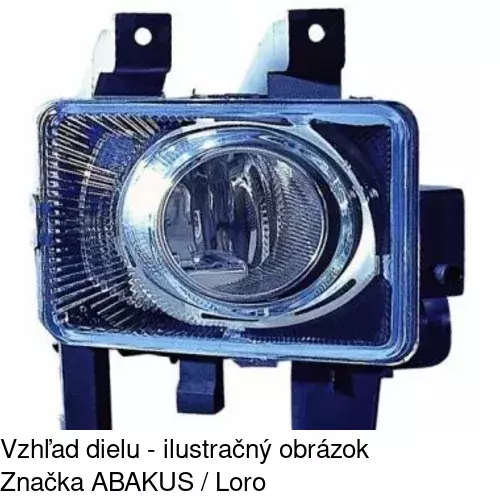 Hmlové svetlo - predné 5509291E /POLCAR/ - obr. 3