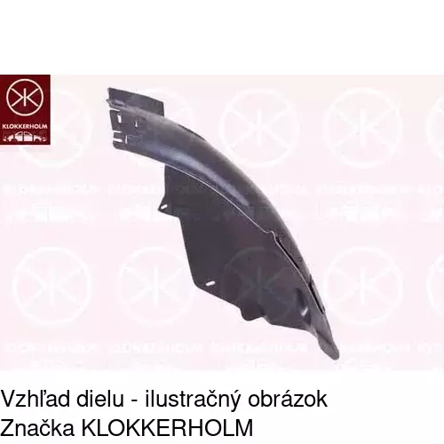 Podblatník (plast) POLCAR 5509FL2T