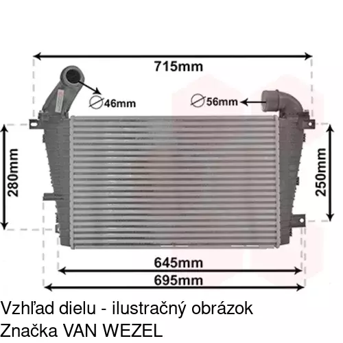 Chladiče vzduchu (Intercoolery) 5509J8-5 /POLCAR/ - obr. 3