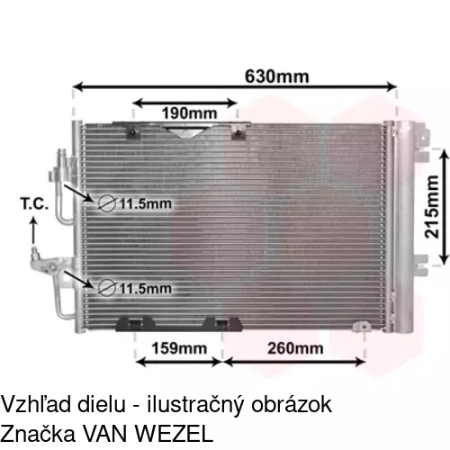 Chladiče klimatizácie 5509K8C2S /POLCAR/ - obr. 4