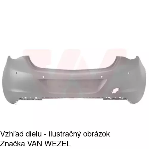 Zadný nárazník 551196-1 /POLCAR/ - obr. 1