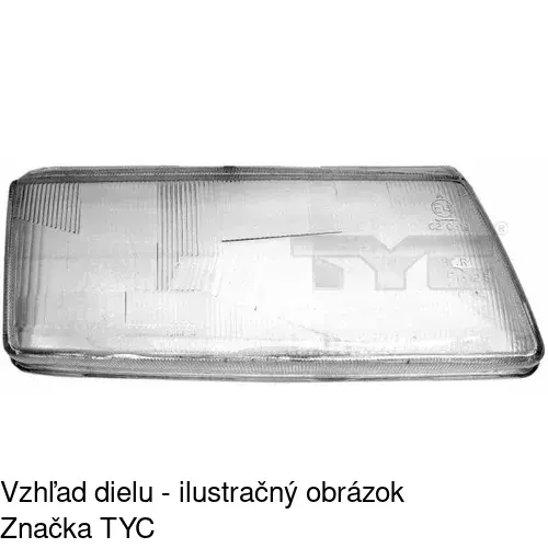 Sklo reflektora 551412-E /POLCAR/ - obr. 4