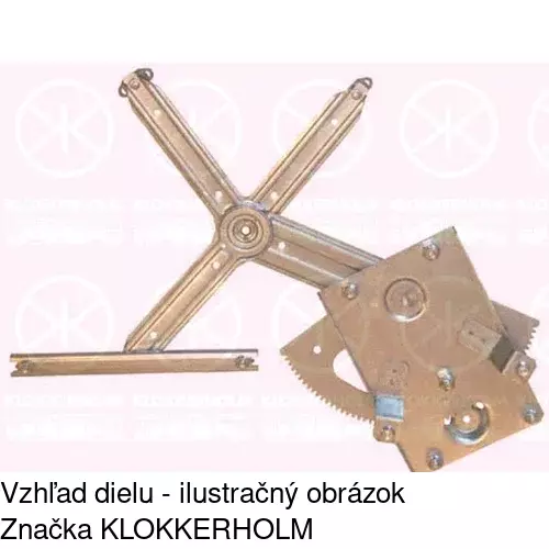 Mechanizmus sťahovania okna elektrický bez motora POLCAR 5518PSG1E
