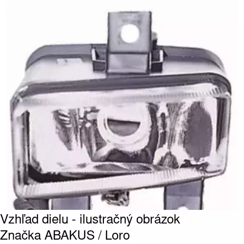 Hmlové svetlo - predné POLCAR 552830-E