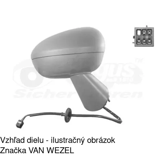 Rám vonkajšieho zrkadla 554655PM /POLCAR/ - obr. 4