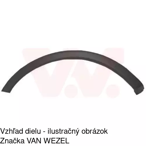 Lišta blatníka 5556025J /POLCAR/ - obr. 1